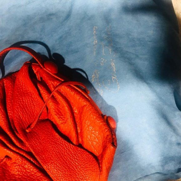 Carlos Falchi buffalo bag  in corvette red - Picture 5 of 12